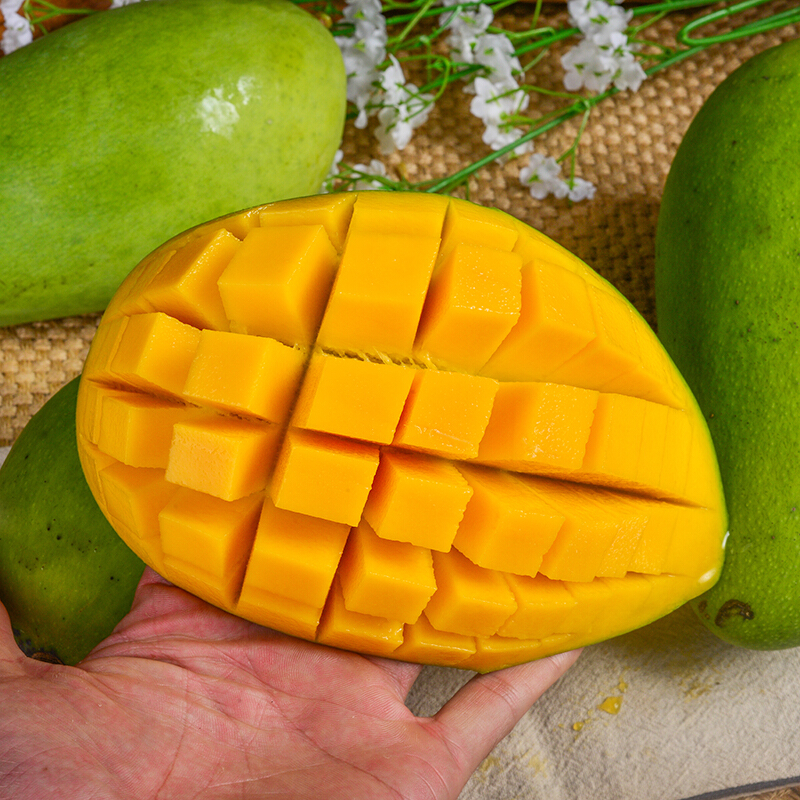 助农广西百色芒果小金煌芒59斤装皮薄多汁浓郁香甜
