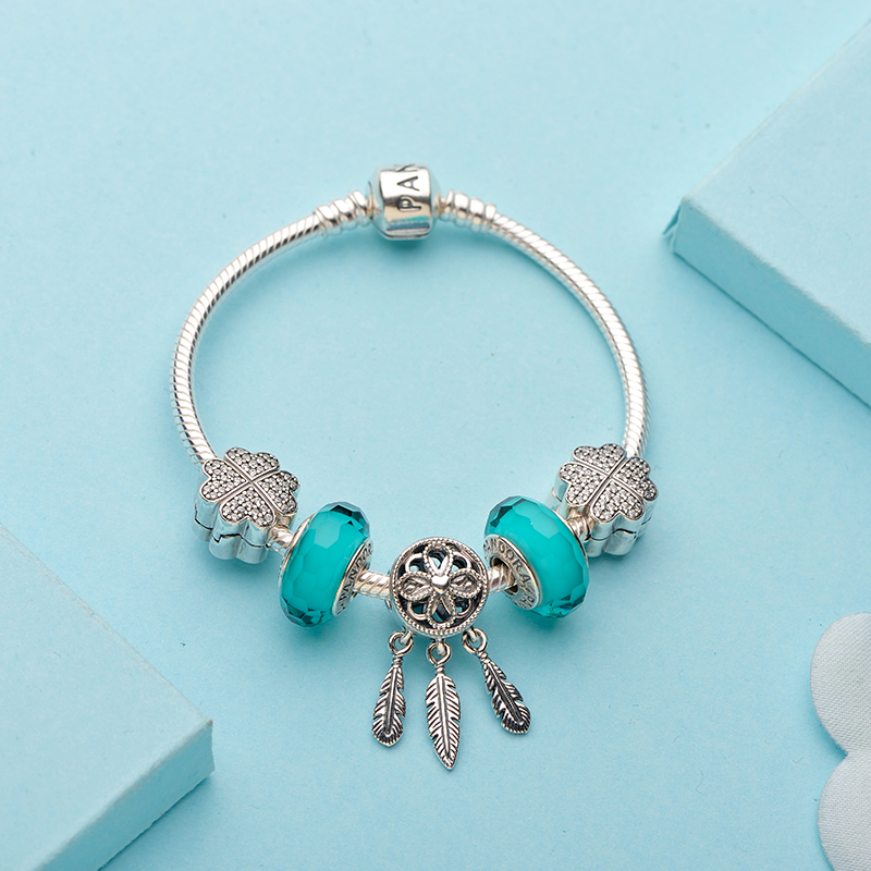 pandora潘多拉捕梦网四叶草 sl575