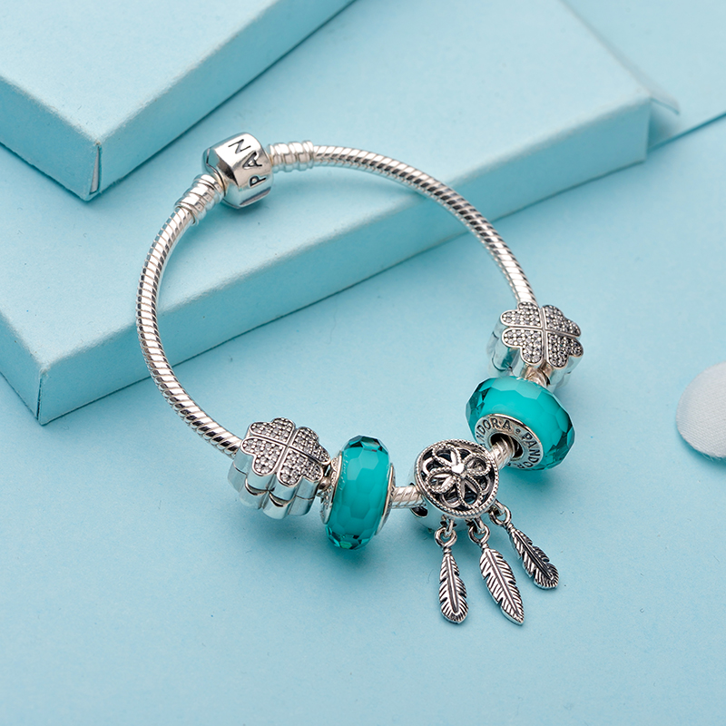 pandora潘多拉捕梦网四叶草 sl575